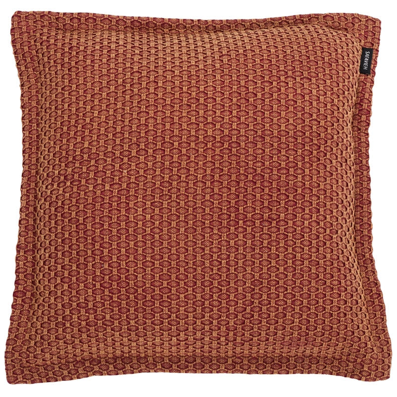Pemberly Row Modern / Contemporary Cotton Pillow in Rust Finish