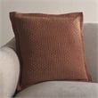 Pemberly Row Modern / Contemporary Cotton Pillow in Rust Finish