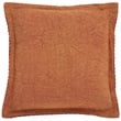 Pemberly Row Modern / Contemporary Cotton Pillow in Rust Finish