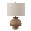 Pemberly Row Modern / Contemporary Ceramic Table Lamp in Light Brown