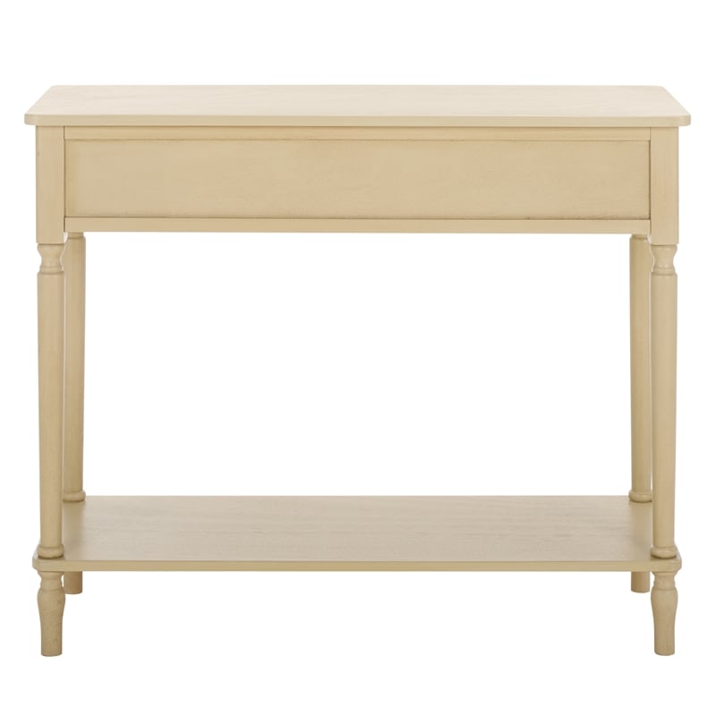 Pemberly Row Contemporary Wood 2 Drw Small Console in Natural