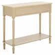 Pemberly Row Contemporary Wood 2 Drw Small Console in Natural
