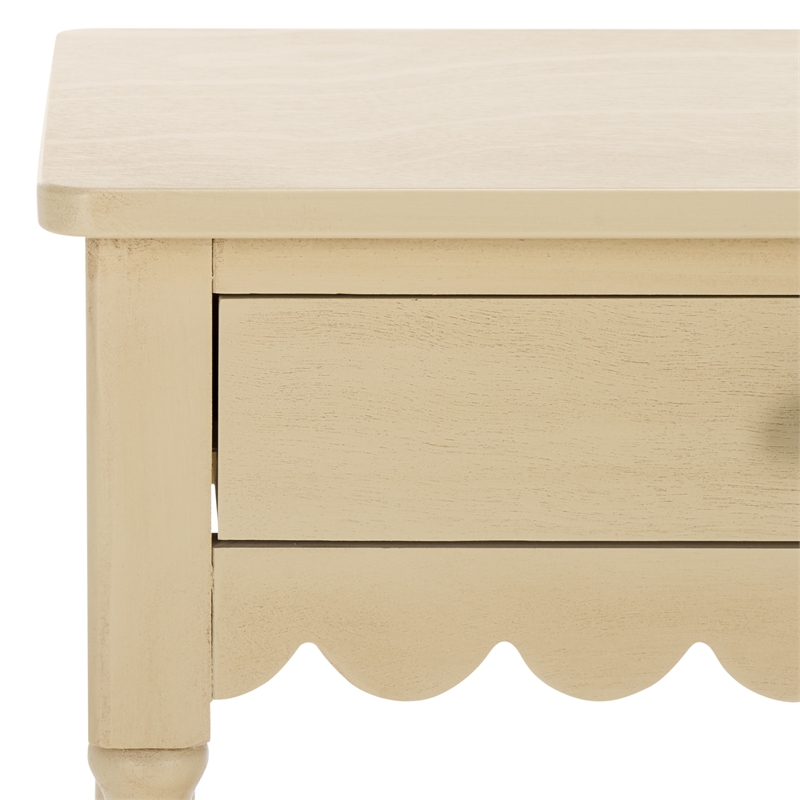 Pemberly Row Contemporary Wood 2 Drw Small Console in Natural