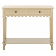 Pemberly Row Contemporary Wood 2 Drw Small Console in Natural