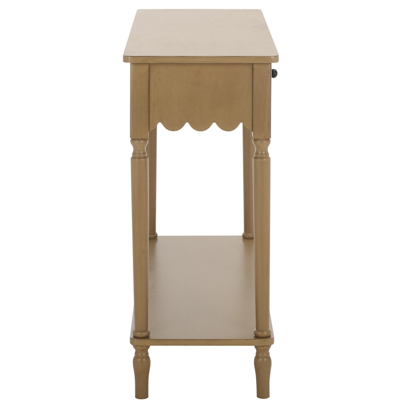 Pemberly Row Modern / Contemporary Wood 2 Drw Small Console in Brown