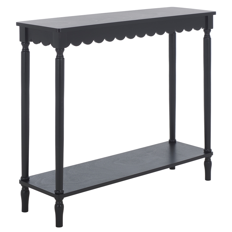 Pemberly Row Modern / Contemporary Wood Console in Matte Black