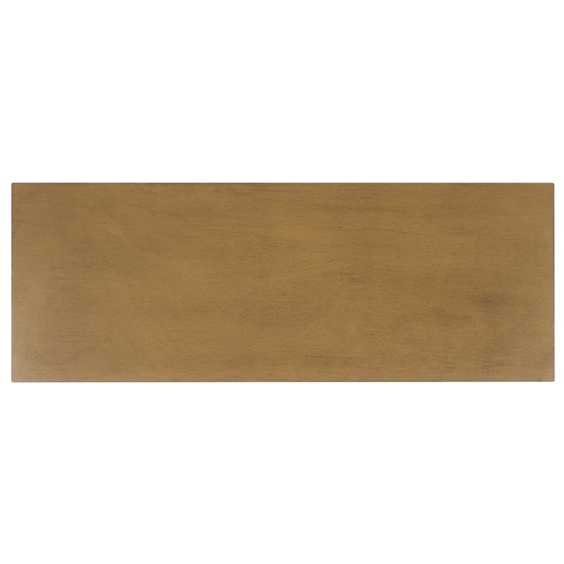 Pemberly Row Modern / Contemporary Wood Lower 2 Drw Console in Brown