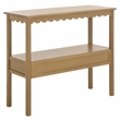 Pemberly Row Modern / Contemporary Wood Lower 2 Drw Console in Brown
