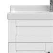 Pemberly Row 24-inch ABS Utility Sink & Cabinet in Pure White