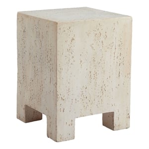 Pemberly Row Modern / Contemporary Side Table in Beige Finish