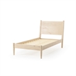 Pemberly Row Mid-Century Wood Twin Panel Bed Twin in Light Oak