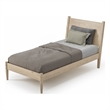 Pemberly Row Mid-Century Wood Twin Panel Bed Twin in Light Oak