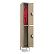 Pemberly Row Modern / Contemporary Double Tier Locker in Tan