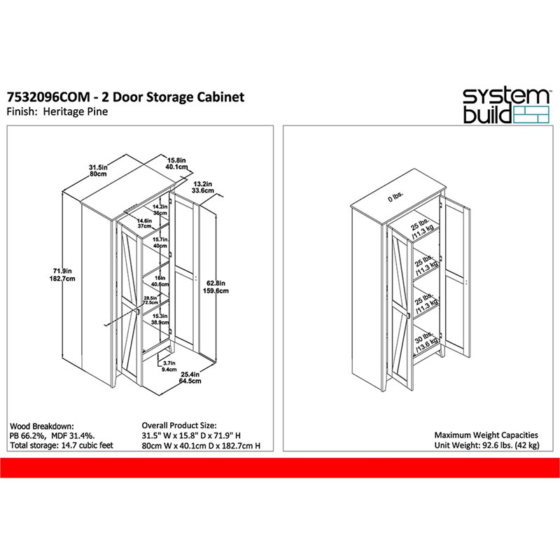 Pemberly Row Contemporary 31.5