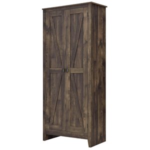 Pemberly Row Contemporary 31.5&quot Wide Storage Cabinet - Rustic