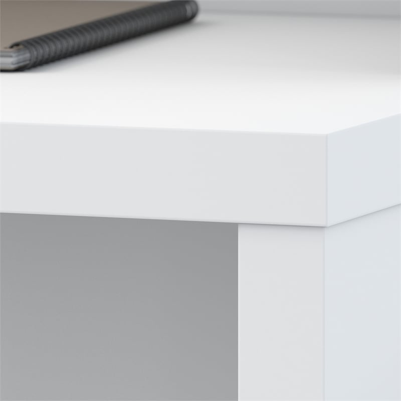 Pemberly Row 36W Desk Return in Pure White - Engineered Wood