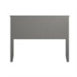 Pemberly Row Madison Full Solid Wood Panel Headboard in Grey