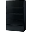 Pemberly Row 42-in Wide Metal 5 Drawer Lateral Filing Cabinet Black