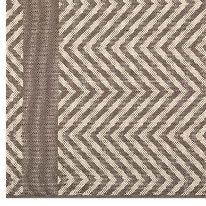 Pemberly Row Modern / Contemporary 8' x 10' Area Rug in Beige