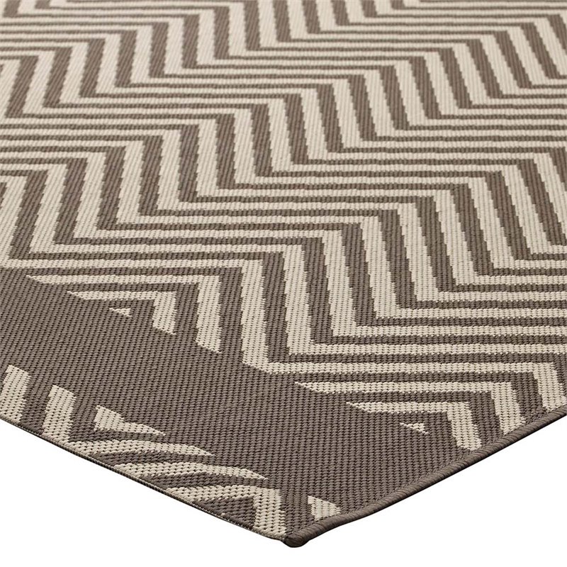 Pemberly Row Modern / Contemporary 8' x 10' Area Rug in Beige