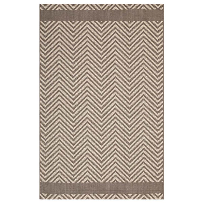Pemberly Row Modern / Contemporary 8' x 10' Area Rug in Beige