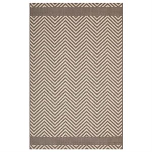 Pemberly Row Modern / Contemporary 8' x 10' Area Rug in Beige