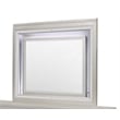 Pemberly Row Modern Metallic Large Scale Beige Mirror with LED