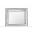 Pemberly Row Modern Metallic Large Scale Beige Mirror with LED