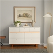Pemberly Row Modern / Contemporary 7 Drawer Wood Dresser in White