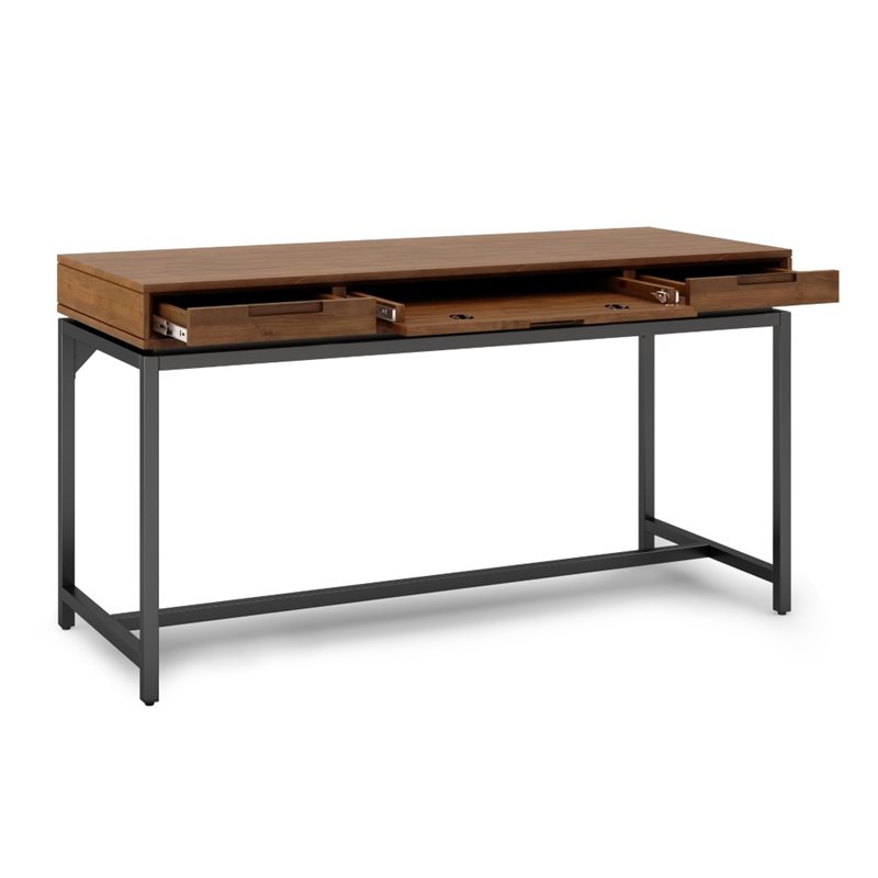 Pemberly Row Solid Hardood Industrial 60 