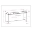 Pemberly Row Solid Hardood Industrial 60 