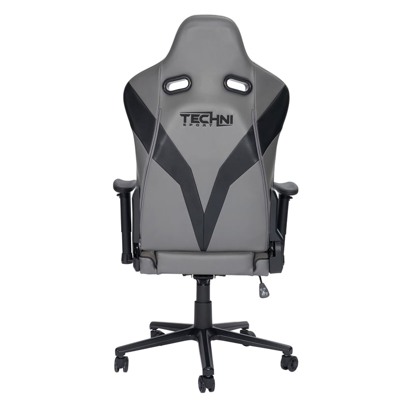 Pemberly Row Sport Polyurethane and Steel Frame XL-Ergonomic Gaming Chair - Gray