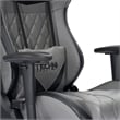 Pemberly Row Sport Polyurethane and Steel Frame XL-Ergonomic Gaming Chair - Gray