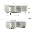 Pemberly Row Modern / Contemporary Engineered Wood Coffee Table in White