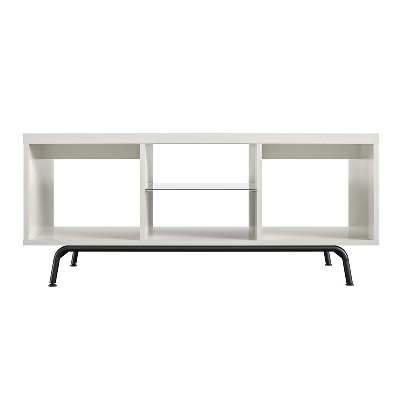 Pemberly Row Modern / Contemporary Engineered Wood Coffee Table in White