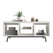 Pemberly Row Modern / Contemporary Engineered Wood Coffee Table in White