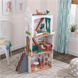 Pemberly Row Modern 13 Piece Wooden Plastic Townhome Dollhouse