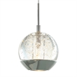 Pemberly Row 1 Light Down Contemporary Metal Mini Pendant in Chrome