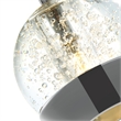 Pemberly Row 1 Light Down Contemporary Metal Mini Pendant in Chrome