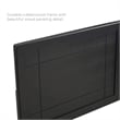 Pemberly Row Queen Wood Platform Bed with Splayed Legs in Black