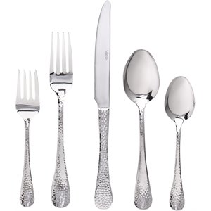Pemberly Row Modern Flatware Stainless Steel 60 Piece Set Chicago