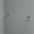 Pemberly Row Modern Wood/Metal Pantry Closet in Gray (Set of 3)