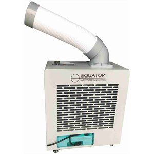 Pemberly Row Modern Outdoor Portable Air Conditioner in Silver