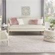 Pemberly Row 7' x 10' Pink Fabric Farmhouse Area Rug (7' x 10')