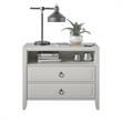 Pemberly Row Modern / Contemporary 2 Drawer Nightstand in Soft White