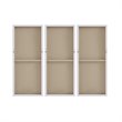 Pemberly Row 3-Piece Wood Twilight Mystere Hand Embellished Canvas in Gray