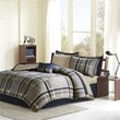 Pemberly Row 7-piece Microfiber Comforter with Sheet Set in Navy