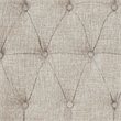 Pemberly Row Fabric and Solid Wood Push Back Recliner in Cream