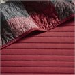 Pemberly Row Polyester Herringbone Reversible Daybed Cover Set in Red