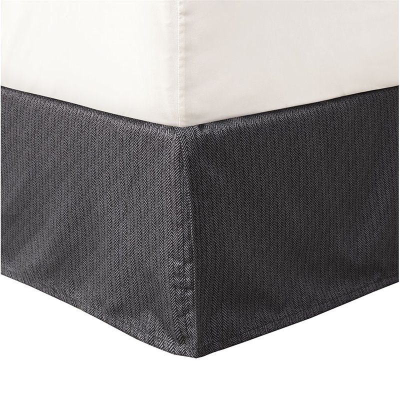 Pemberly Row Polyester Herringbone Reversible Daybed Cover Set in Red